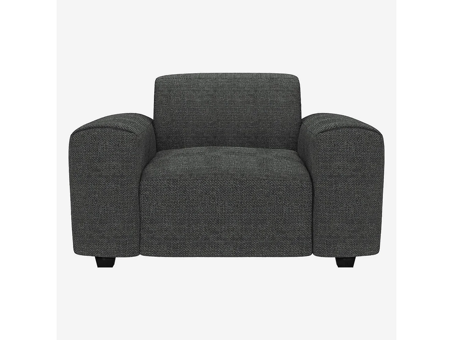 Habitat - Fauteuil en tissu Melina - Gris ardoise  - Posada