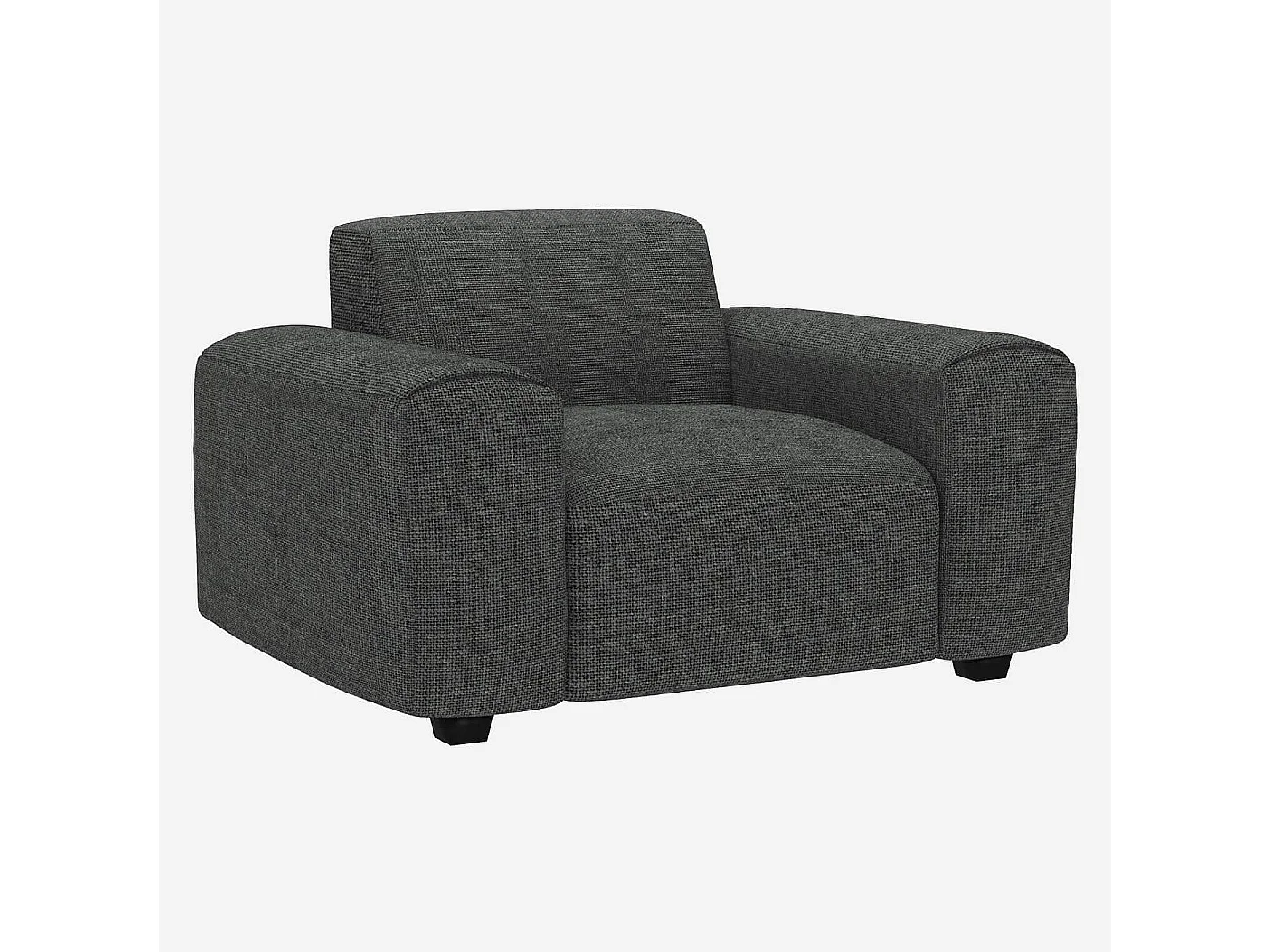 Habitat - Fauteuil en tissu Melina - Gris ardoise  - Posada