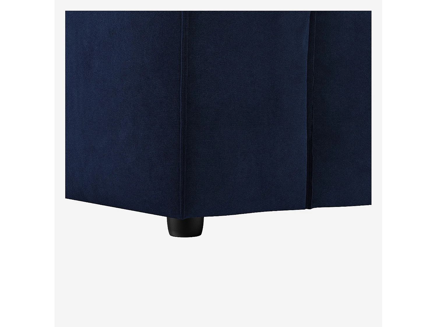 Habitat - Canapé 3 places en velours - Bleu marine - Kuti