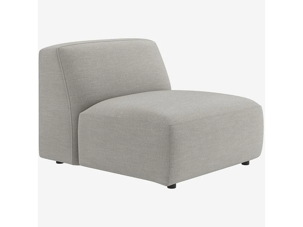 Habitat - Canapé 4 places modulable en tissu - Gris perle - Cremi