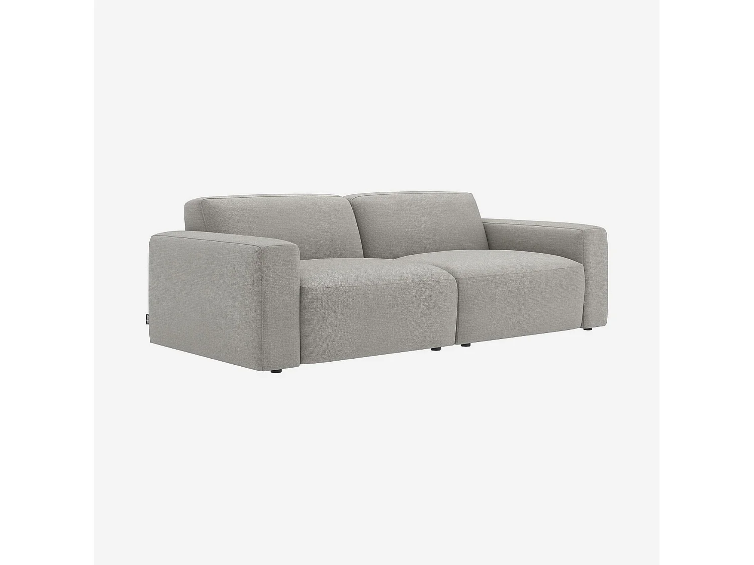 Habitat - Canapé 4 places modulable en tissu - Gris perle - Cremi