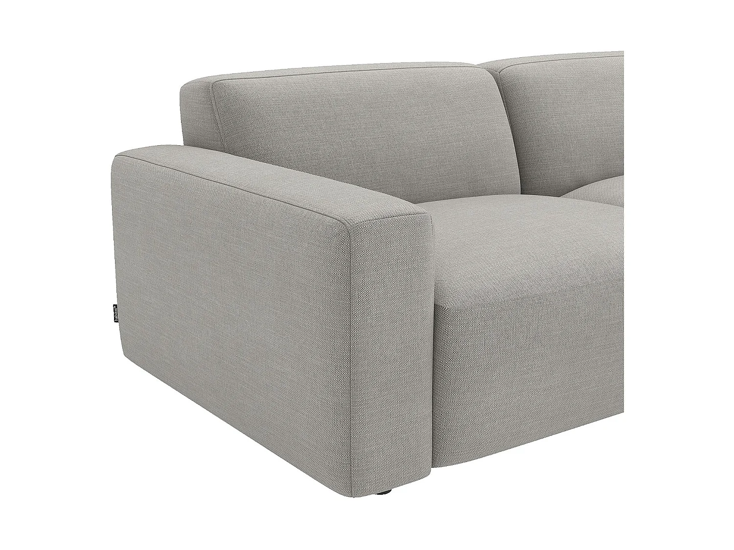 Habitat - Canapé 4 places modulable en tissu - Gris perle - Cremi