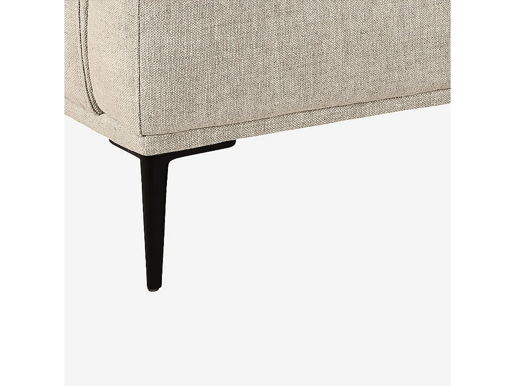 Habitat - Canapé 3 places en coton et lin garni de plumes - Beige - Ottone II