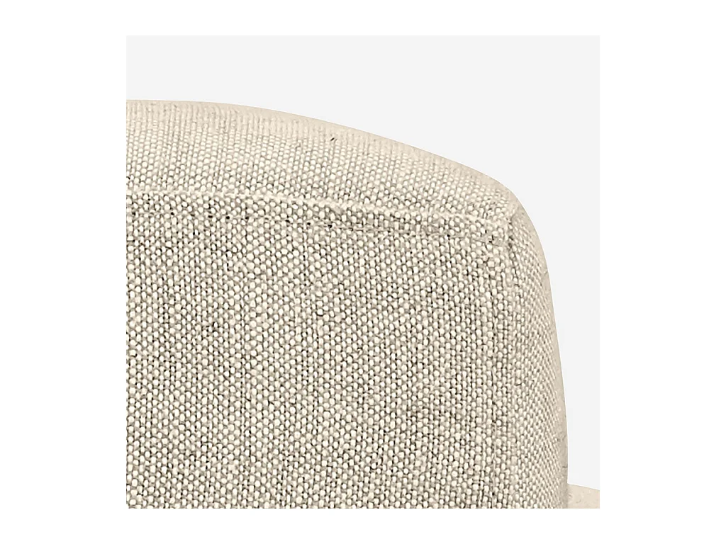 Habitat - Canapé 3 places en coton et lin garni de plumes - Beige - Ottone II