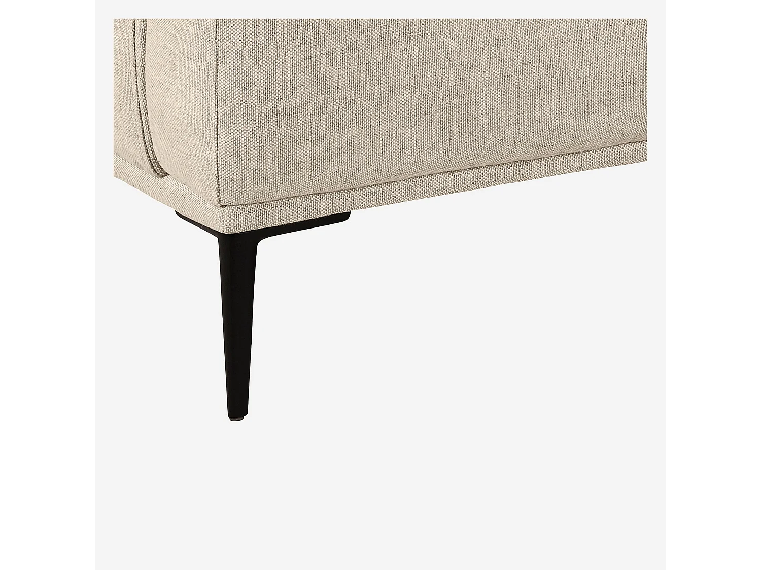 Habitat - Canapé 3 places en coton et lin garni de plumes - Beige - Ottone II