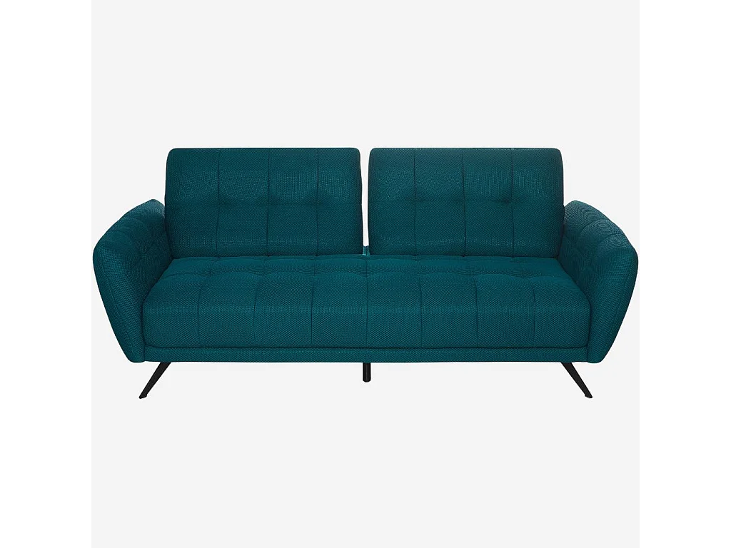 Habitat - Canapé 3 places en tissu 3D avec dossier avance-recule - Bleu canard - Design by Roberto Bendini - Chety