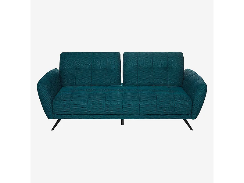 Habitat - Canapé 3 places en tissu 3D avec dossier avance-recule - Bleu canard - Design by Roberto Bendini - Chety