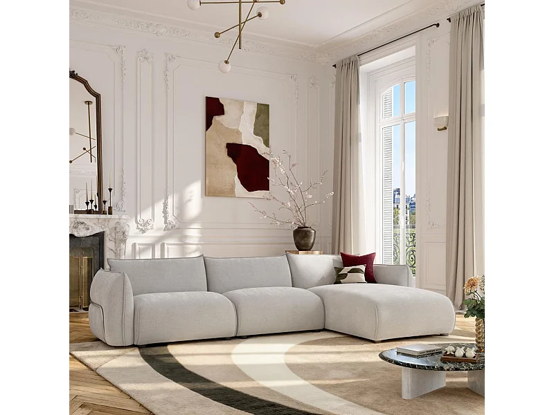 Habitat - Canapé d'angle droit en tissu - Gris perle - Design by Morten Georgsen - Celeste