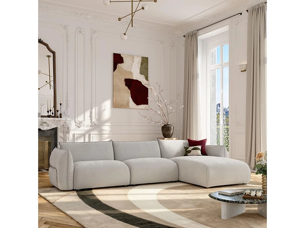 Habitat - Canapé d'angle droit en tissu - Gris perle - Design by Morten Georgsen - Celeste