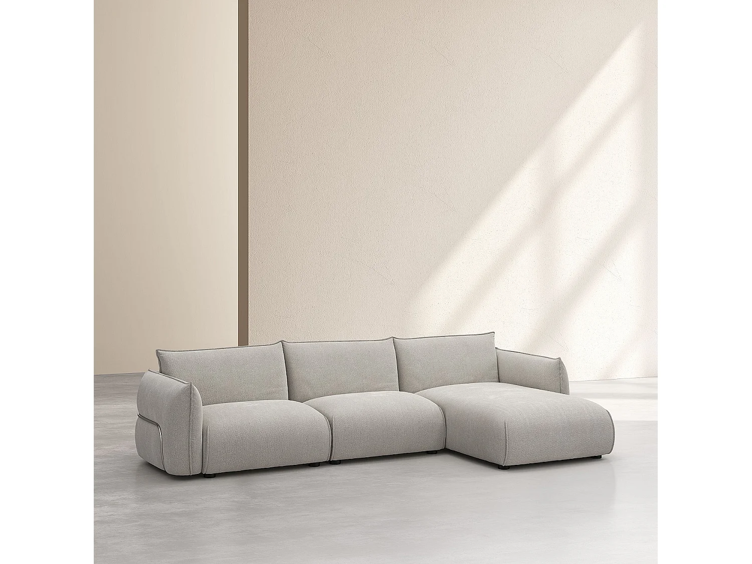 Habitat - Canapé d'angle droit en tissu - Gris perle - Design by Morten Georgsen - Celeste