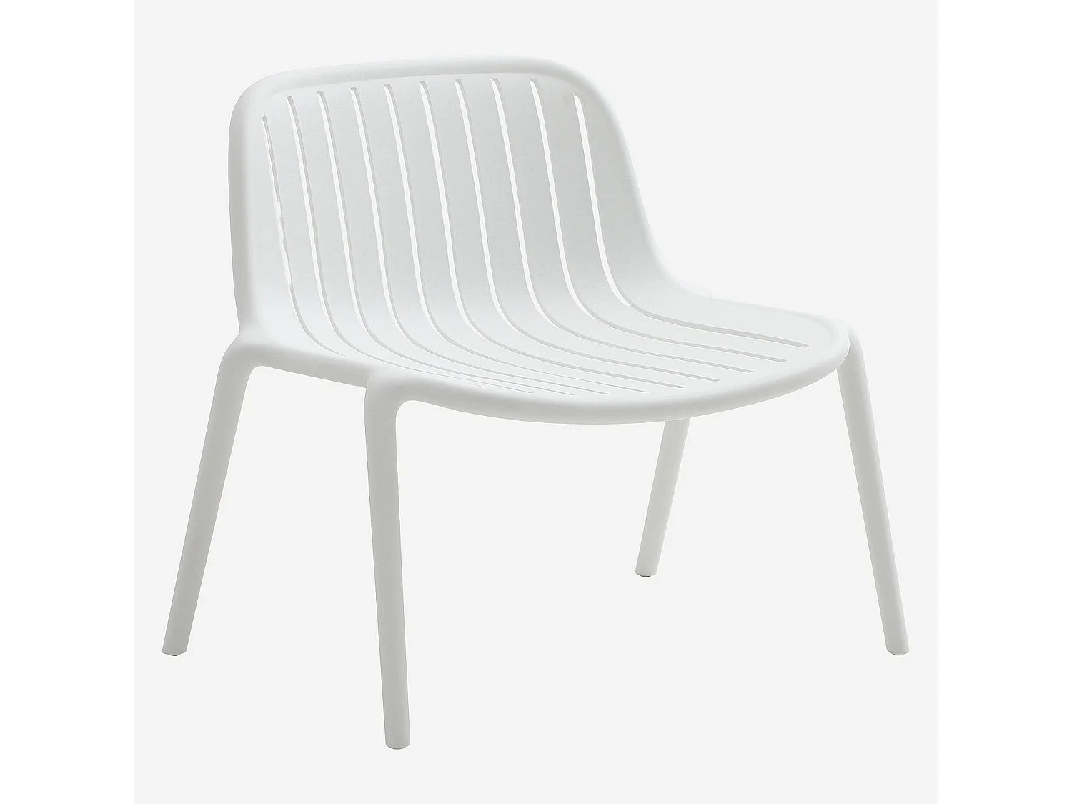 Fauteuil de jardin en polypropylène - Blanc opalin
