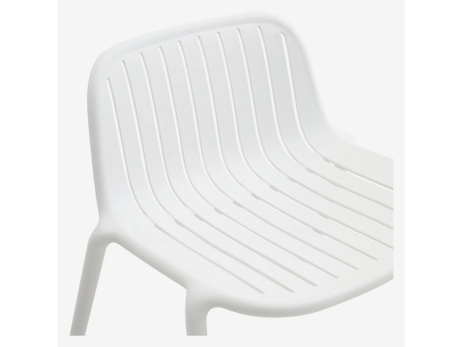 Fauteuil de jardin en polypropylène - Blanc opalin