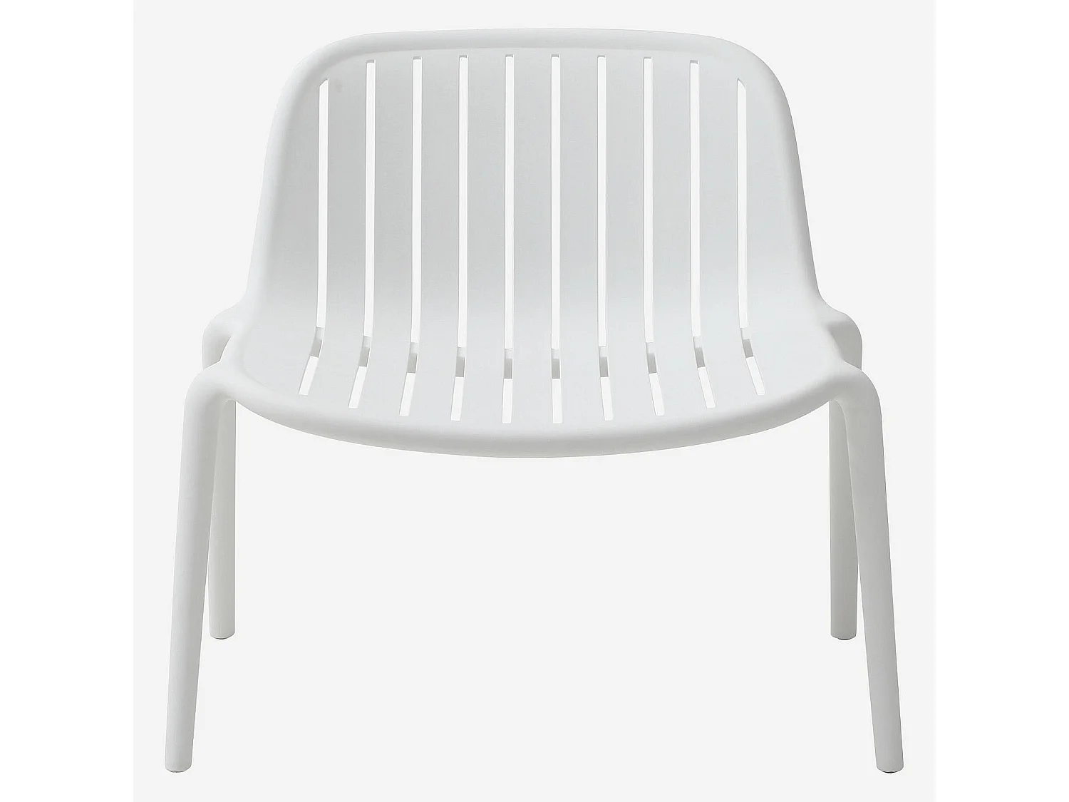 Fauteuil de jardin en polypropylène - Blanc opalin