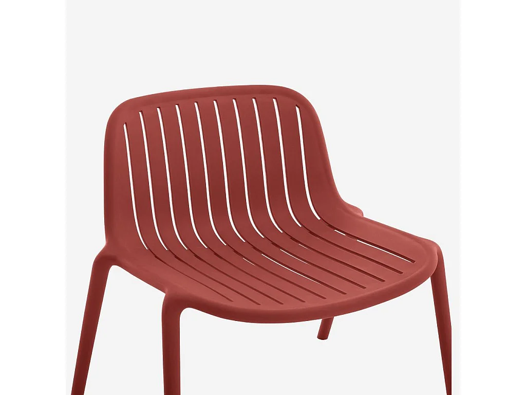 Habitat - Fauteuil de jardin en polypropylène - Rouge parme - Arzon