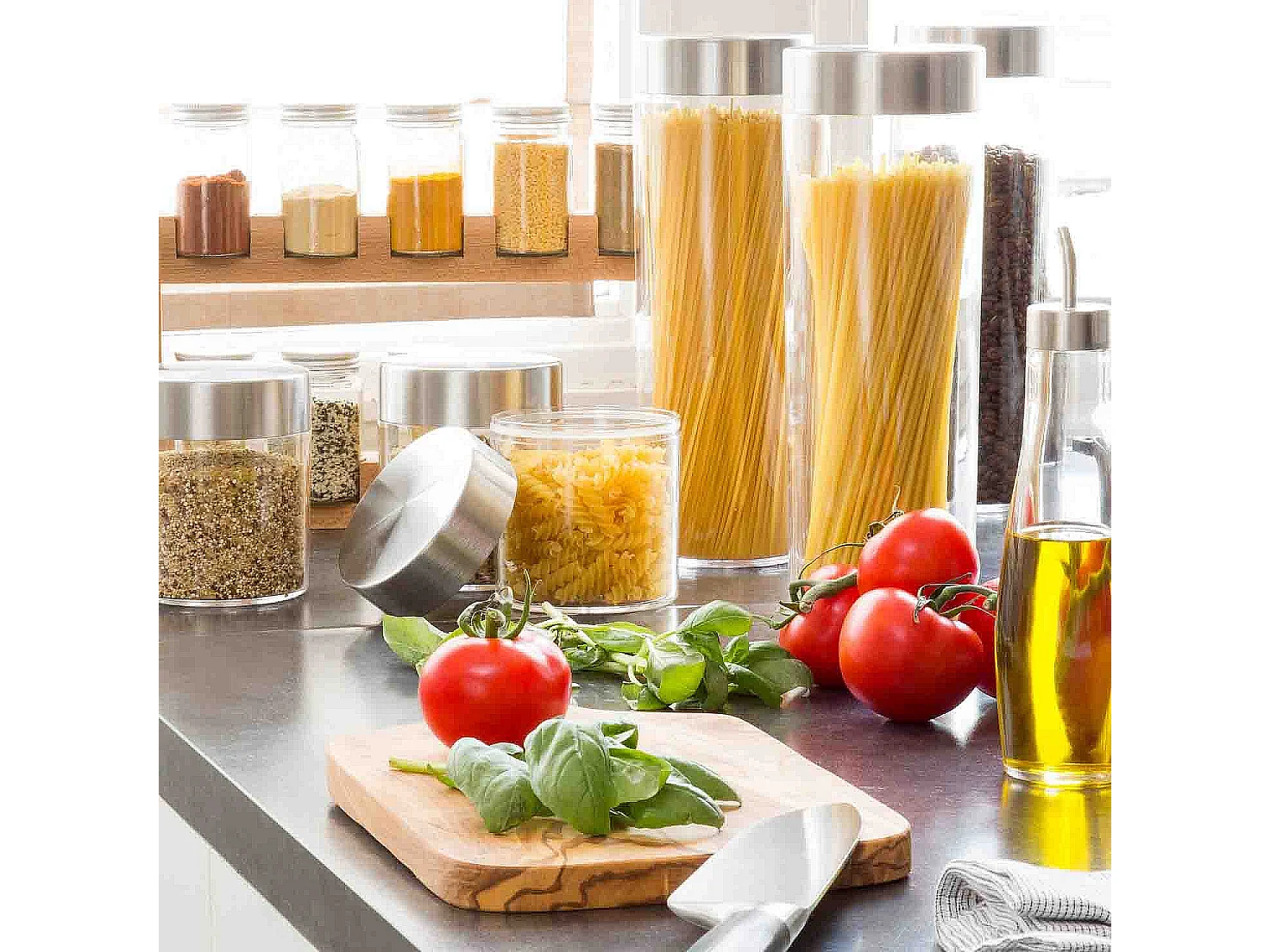 Habitat - Bocal à épices en acrylique et acier - Store