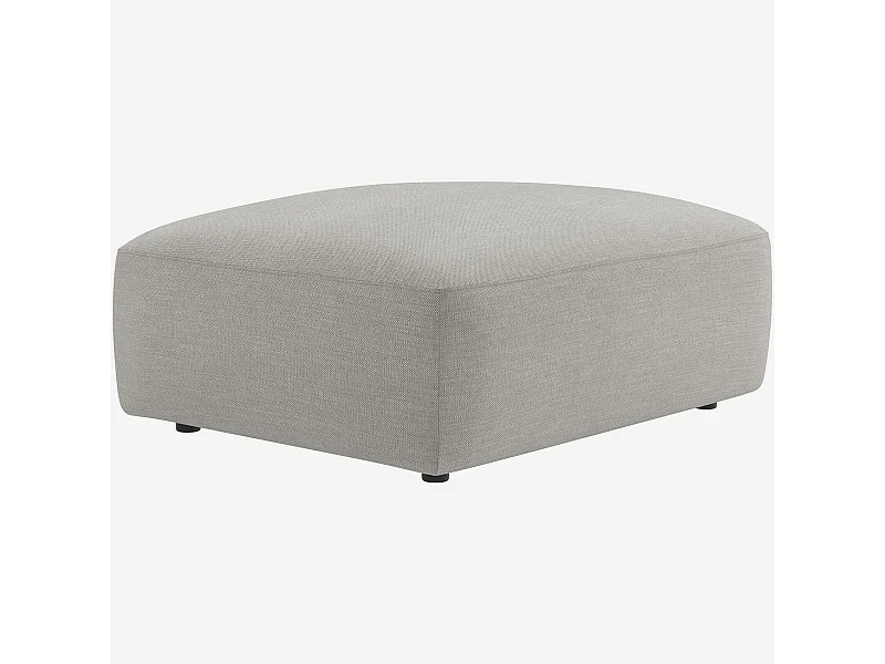 Habitat - Repose-pied en tissu - Gris perle - Cremi
