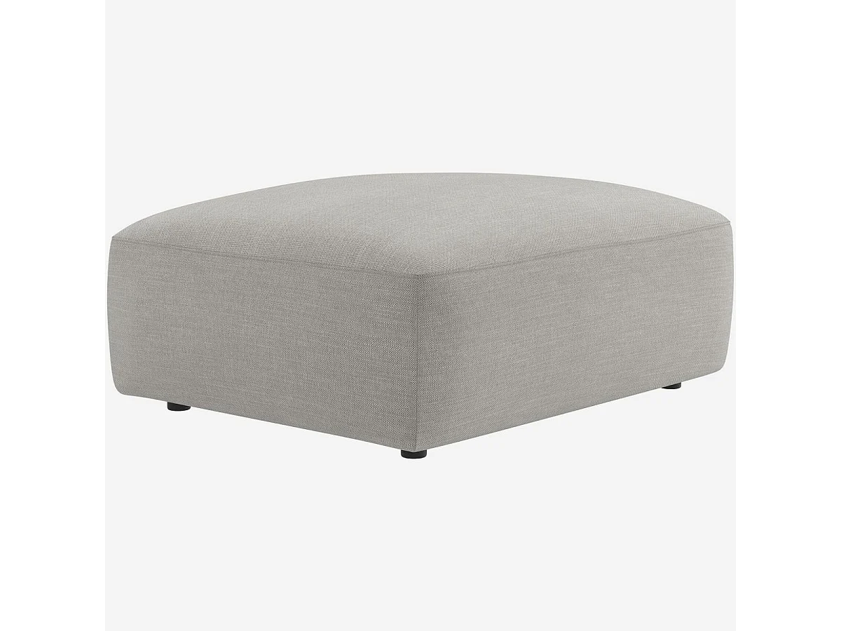 Habitat - Repose-pied en tissu - Gris perle - Cremi