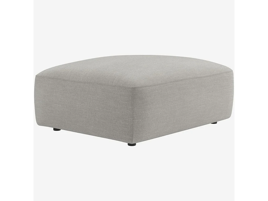Habitat - Repose-pied en tissu - Gris perle - Cremi