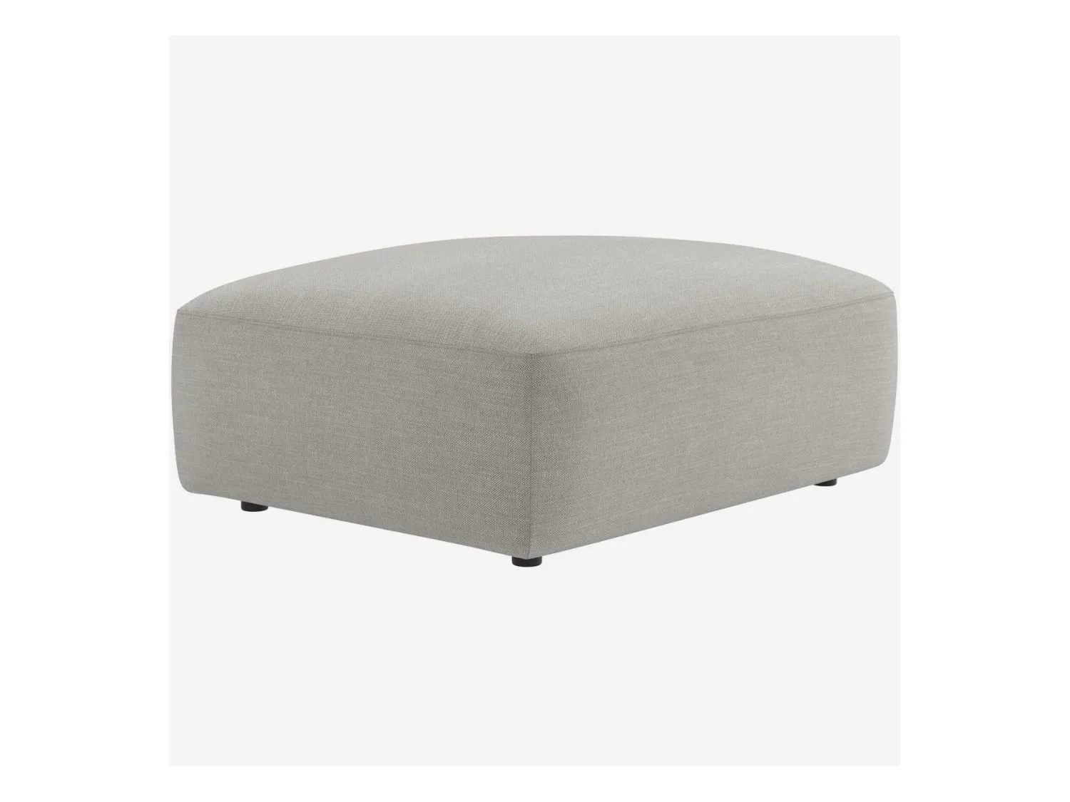 Habitat - Repose-pied en tissu - Gris perle - Cremi