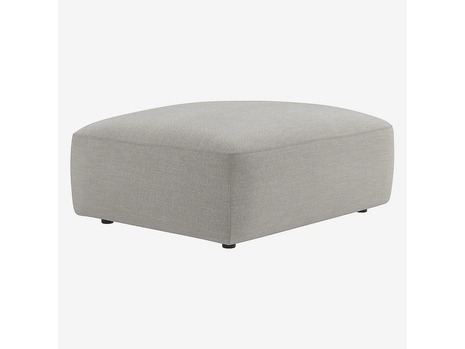 Habitat - Repose-pied en tissu - Gris perle - Cremi