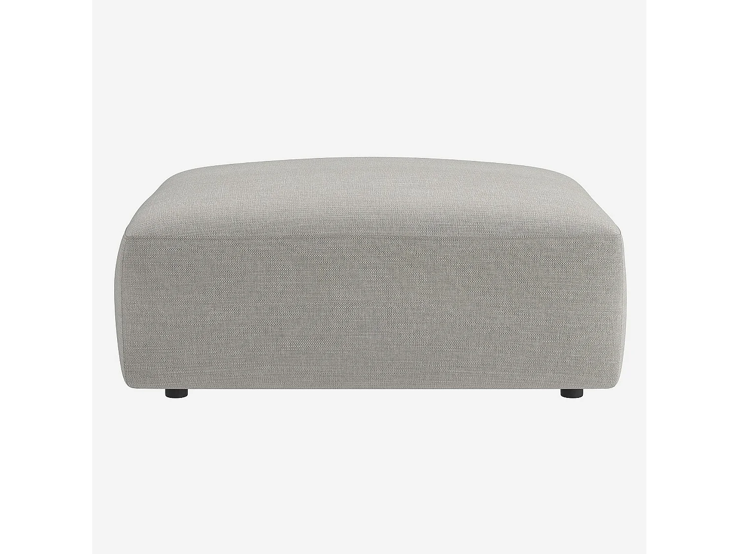 Habitat - Repose-pied en tissu - Gris perle - Cremi