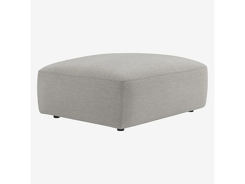 Habitat - Repose-pied en tissu - Gris perle - Cremi