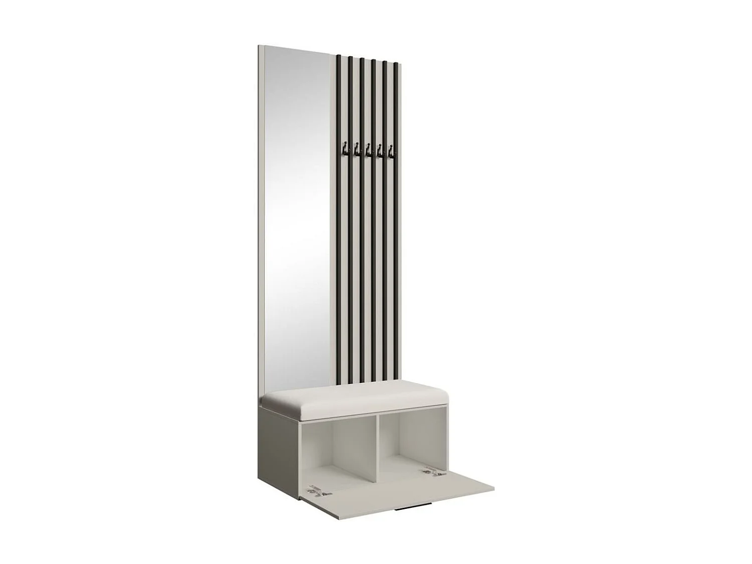 GARDEROBE Margaret II 81/203/43 avec lamelles et miroir