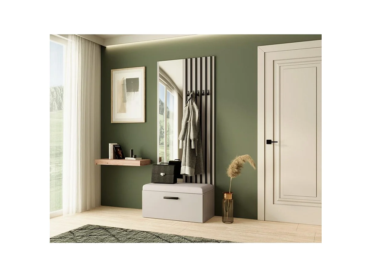 GARDEROBE Margaret II 81/203/43 mit Lamellen und Spiegel