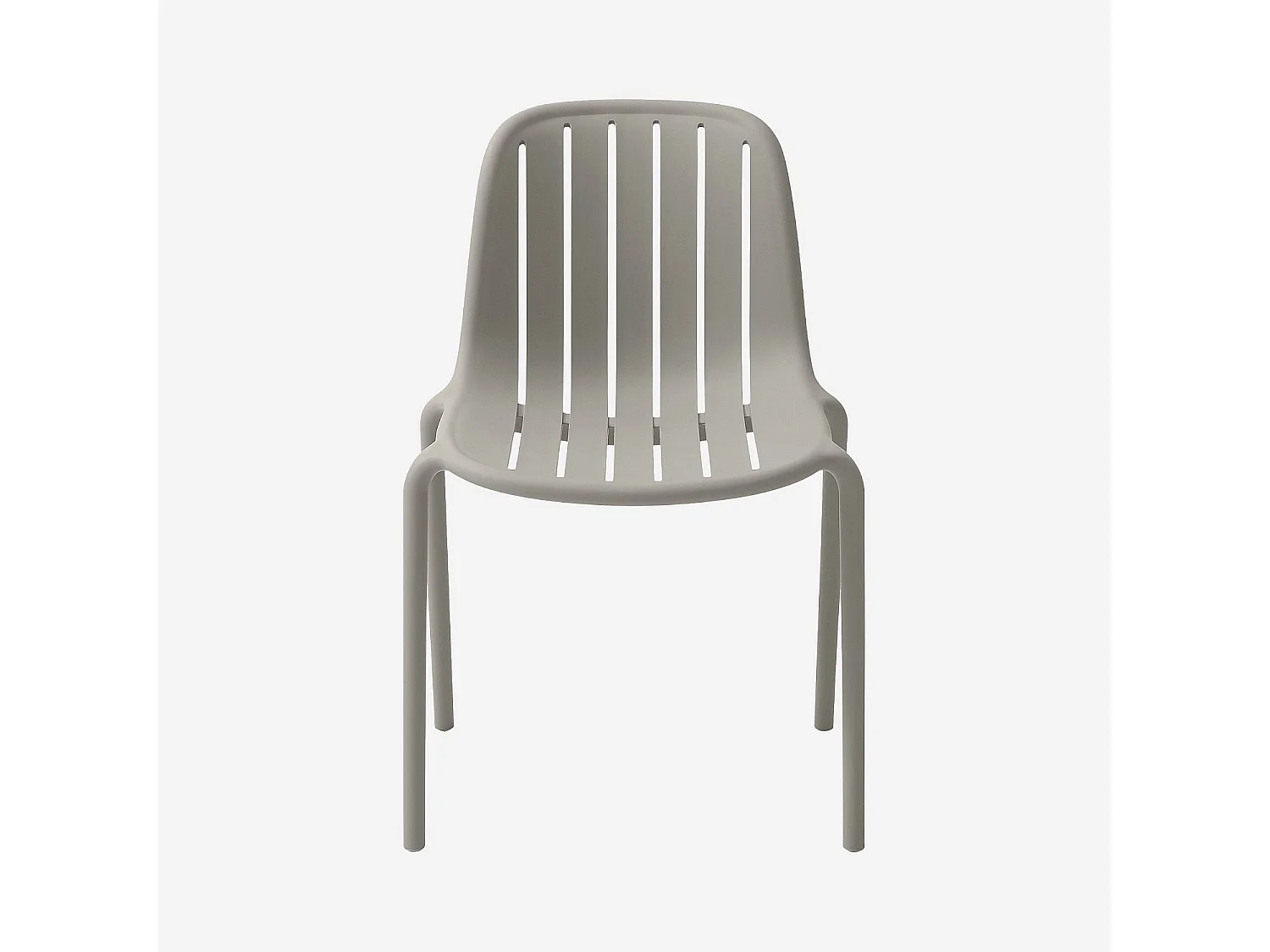 Chaise de jardin en polypropylène - Gris argile
