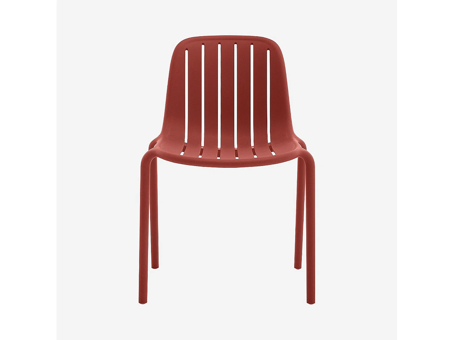 Chaise de jardin en polypropylène - Rouge parme