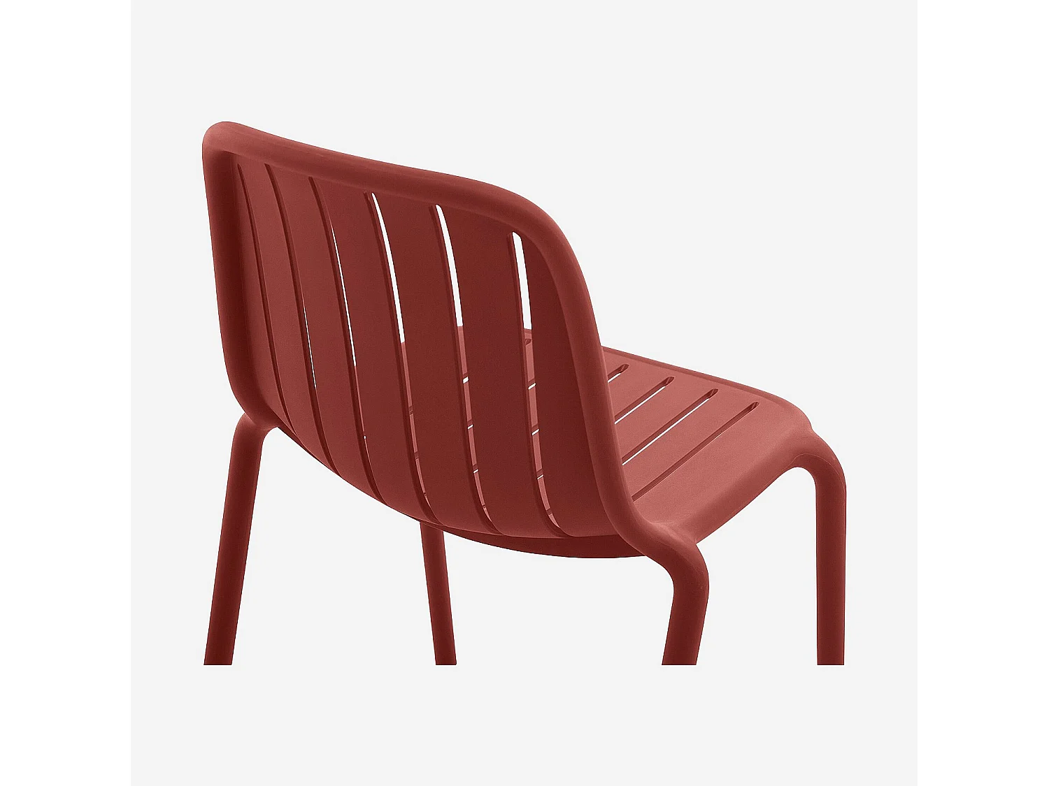 Chaise de jardin en polypropylène - Rouge parme