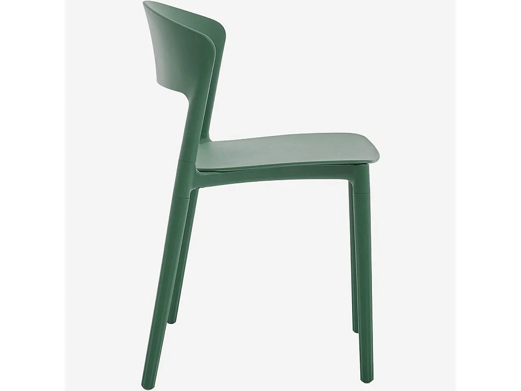 Habitat - Lot de 2 chaises de jardin en polypropylène - Vert sauge - Design by Favaretto & Partners - Faraya