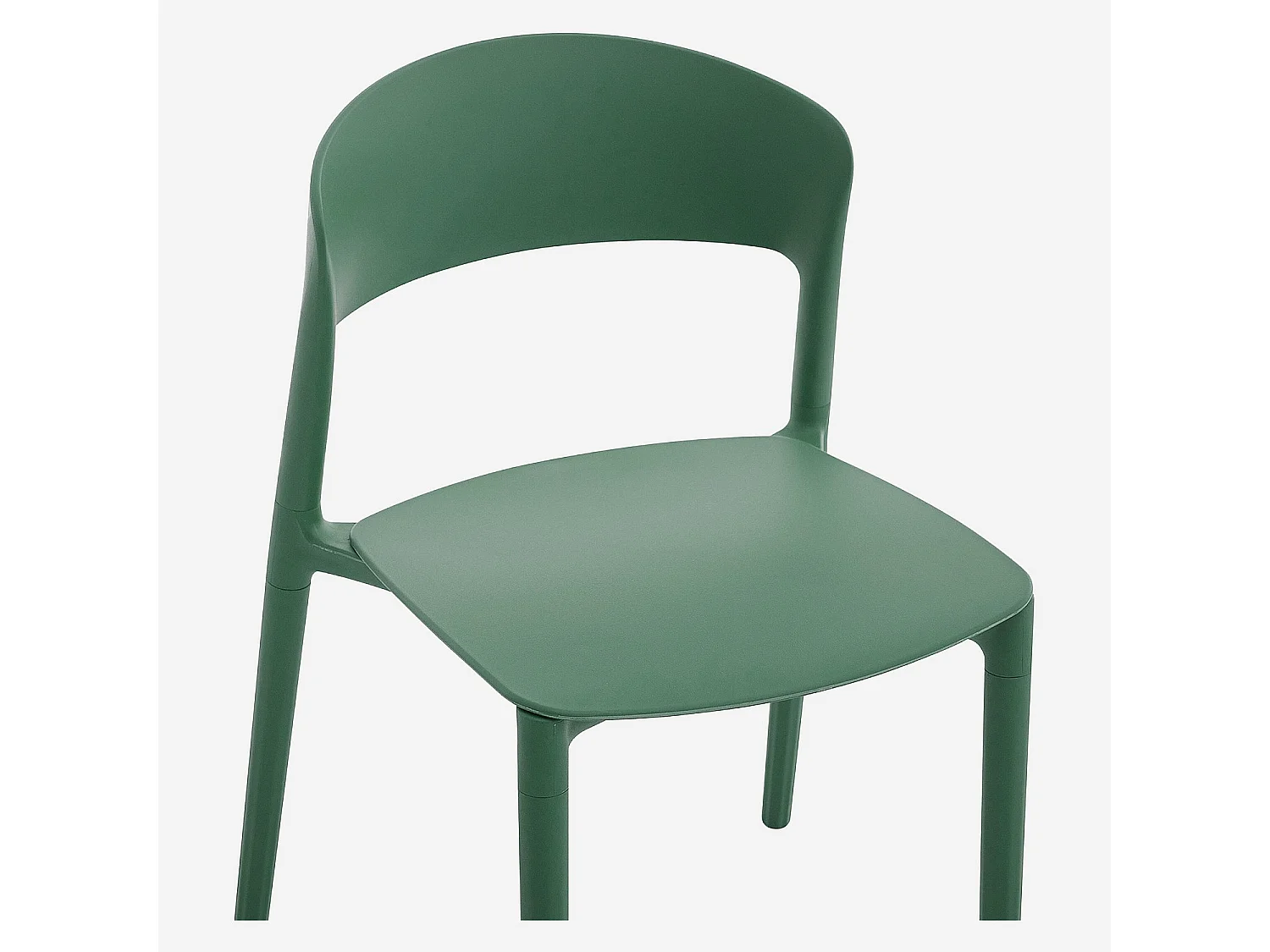 Habitat - Lot de 2 chaises de jardin en polypropylène - Vert sauge - Design by Favaretto & Partners - Faraya