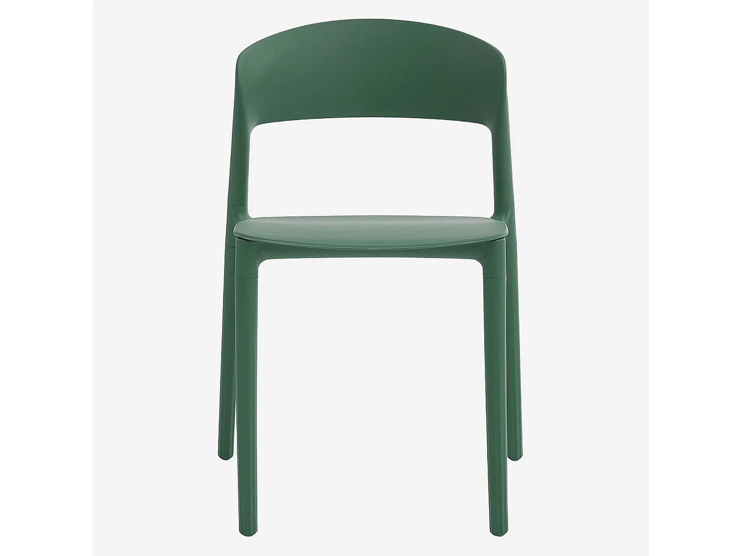 Habitat - Lot de 2 chaises de jardin en polypropylène - Vert sauge - Design by Favaretto & Partners - Faraya