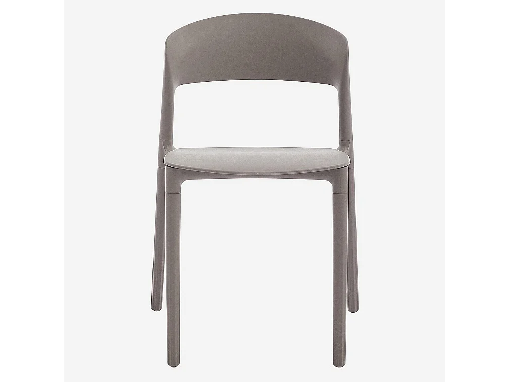 Habitat - Lot de 2 chaises de jardin en polypropylène - Taupe - Design by Favaretto & Partners - Faraya