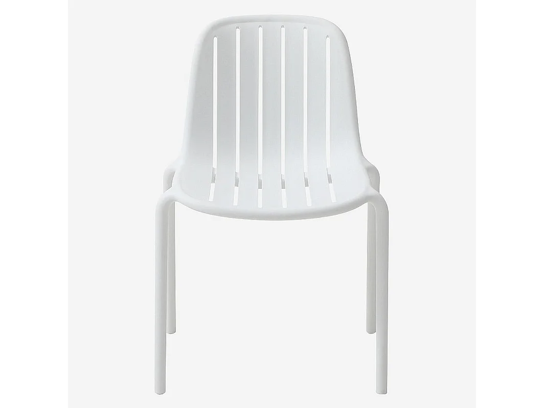 Chaise de jardin en polypropylène - Blanc opalin