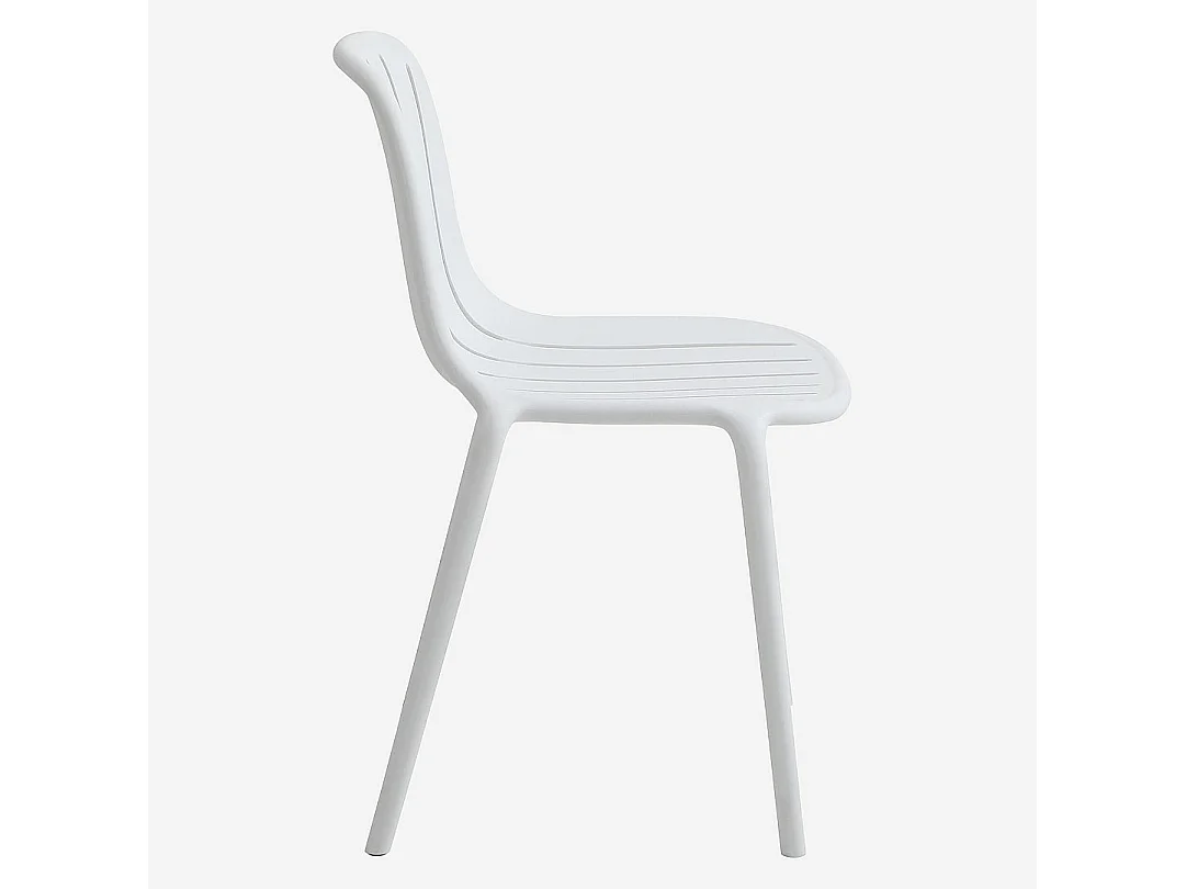 Chaise de jardin en polypropylène - Blanc opalin
