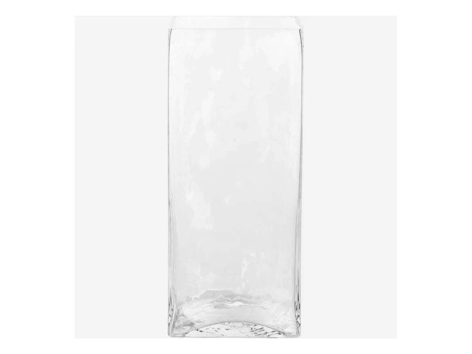 Habitat - Vase rectangulaire en verre - 35 cm - Transparent - Nebuleuse