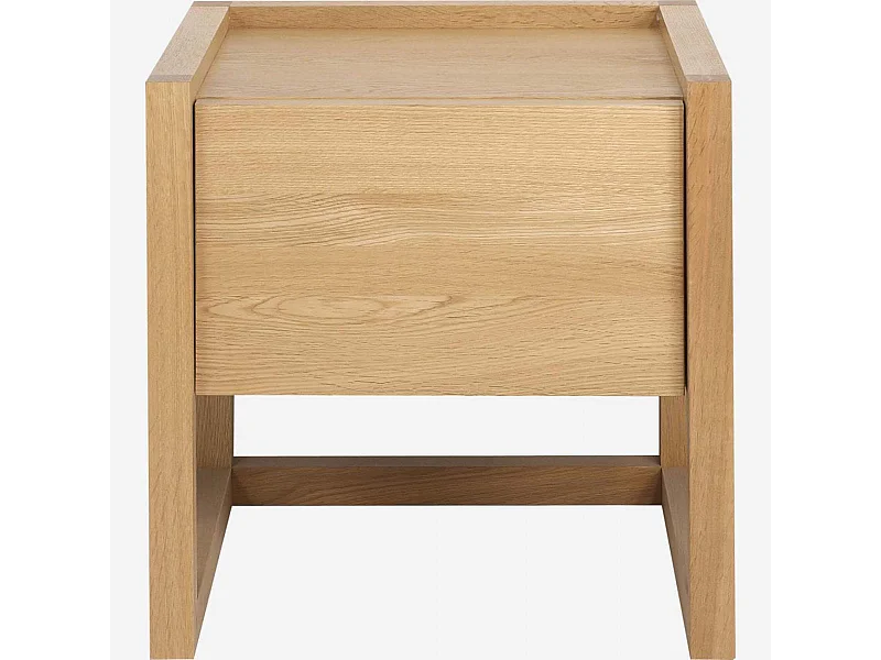 Habitat - Table de chevet en chêne - Naturel - Hanita