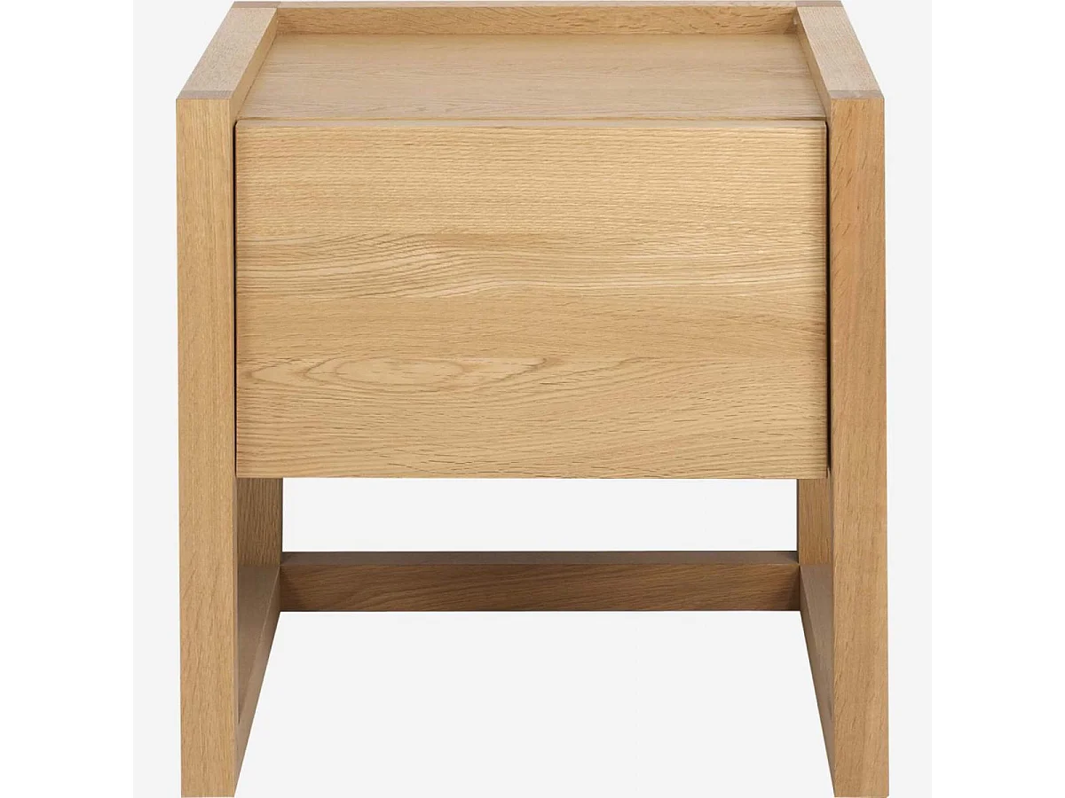 Habitat - Table de chevet en chêne - Naturel - Hanita