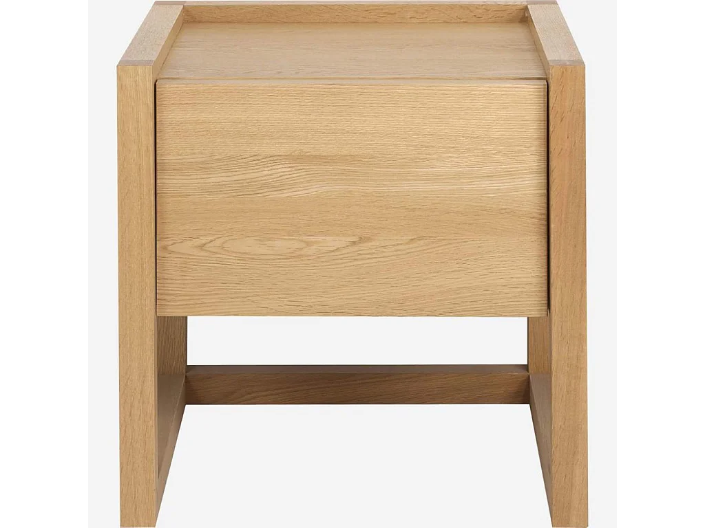 Habitat - Table de chevet en chêne - Naturel - Hanita