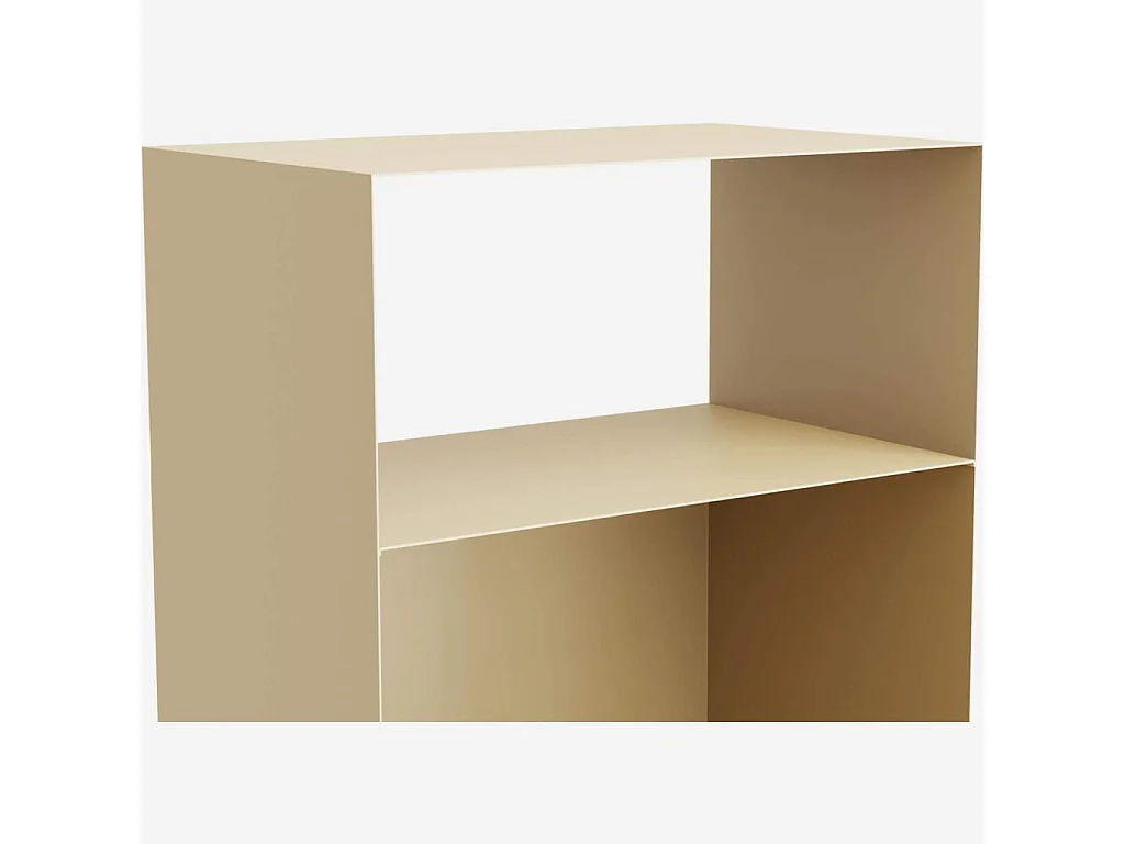 Habitat - Table de chevet en métal - Beige - Viktor