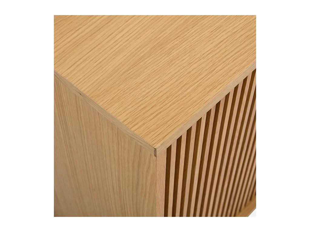 Habitat - Buffet bas 3 portes en chêne - Naturel - Max