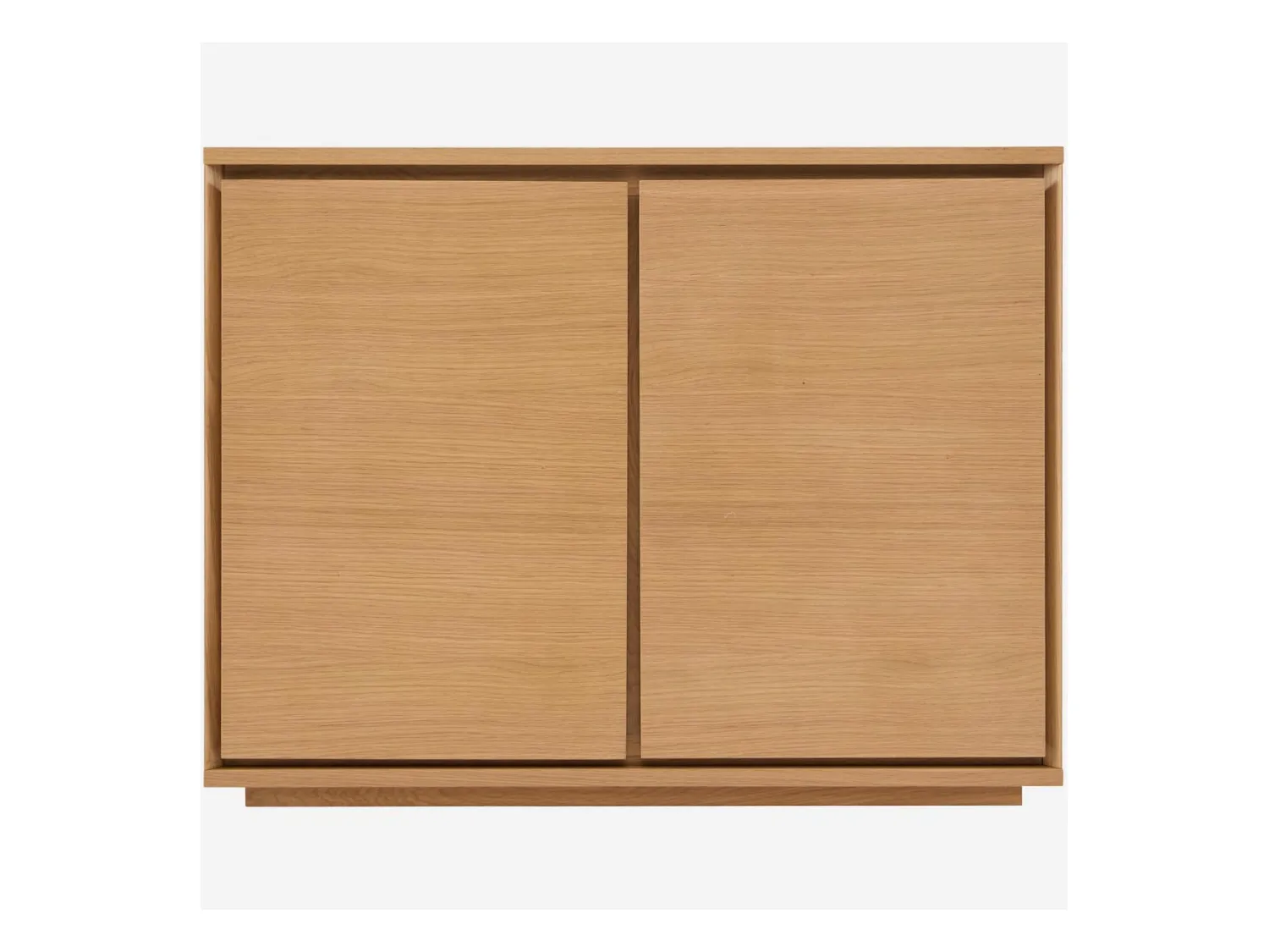 Habitat - Buffet bas 2 portes en chêne - Naturel - Hazo