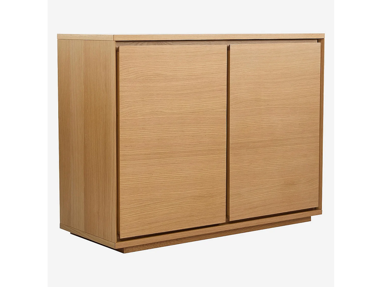 Habitat - Buffet bas 2 portes en chêne - Naturel - Hazo