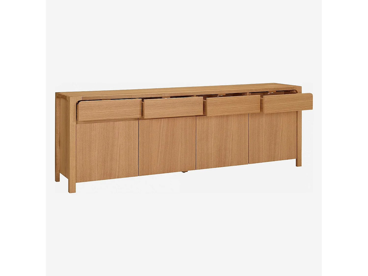 Habitat - Buffet 4 portes / 4 tiroirs en chêne - Design by Hélèna Pille - Ivoine