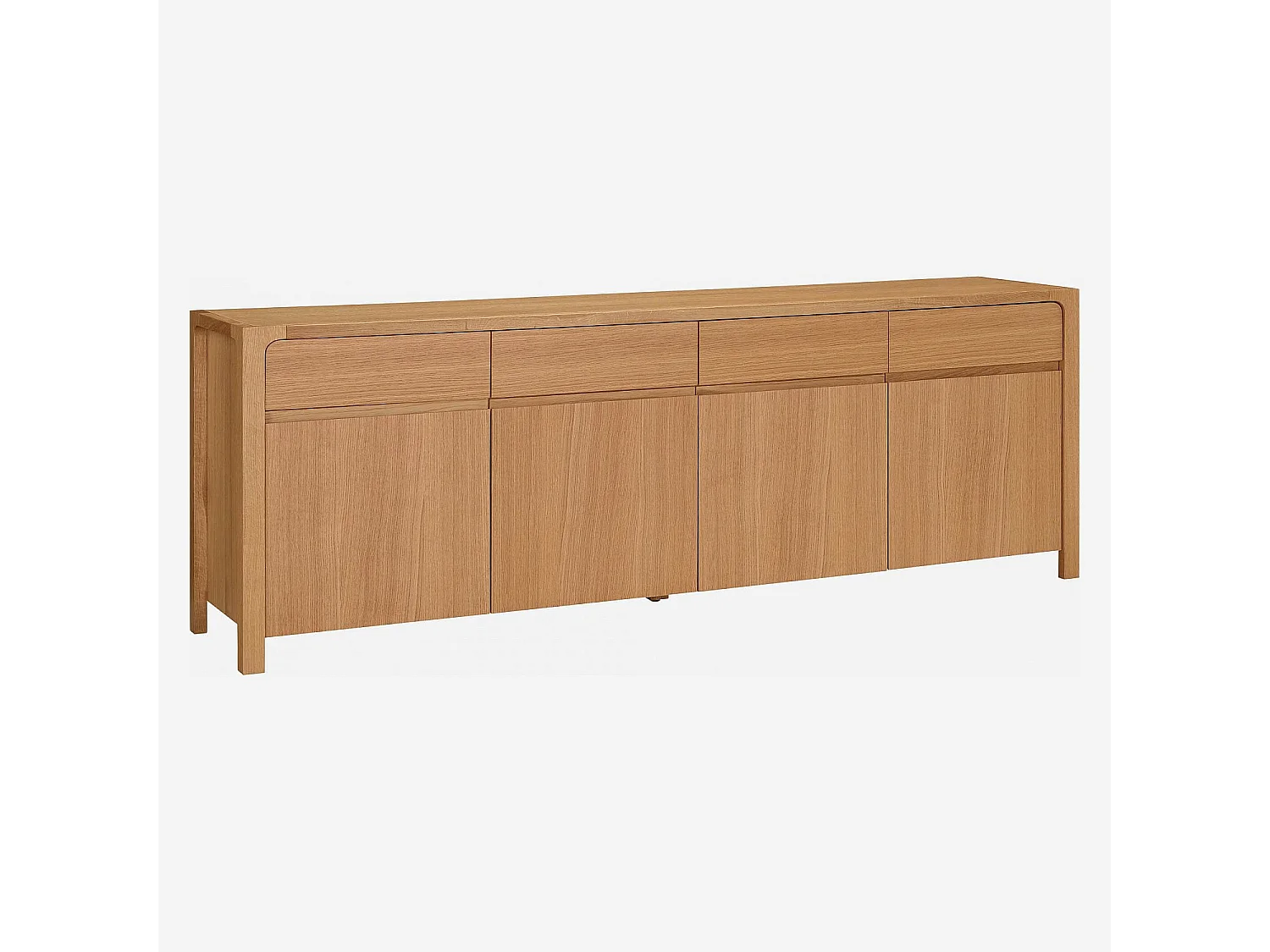 Habitat - Buffet 4 portes / 4 tiroirs en chêne - Design by Hélèna Pille - Ivoine