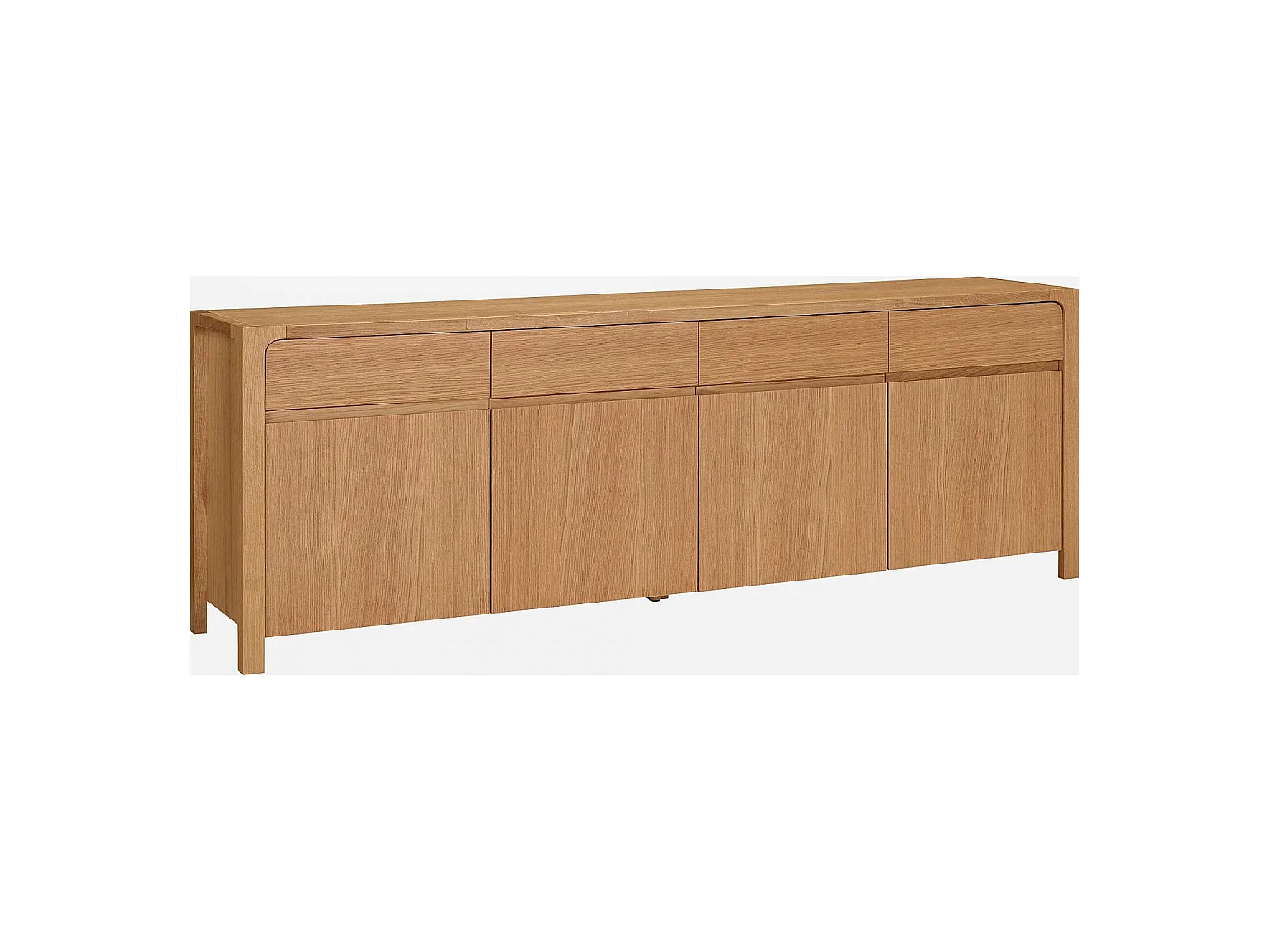 Habitat - Buffet 4 portes / 4 tiroirs en chêne - Design by Hélèna Pille - Ivoine