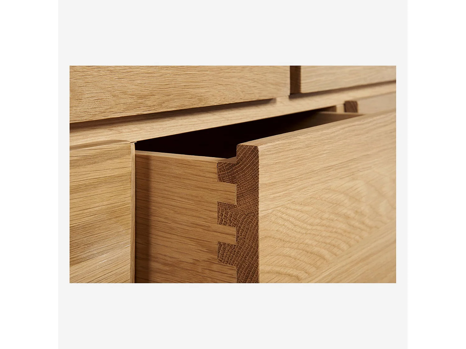 Habitat - Commode 9 tiroirs en chêne - Naturel - Hanita