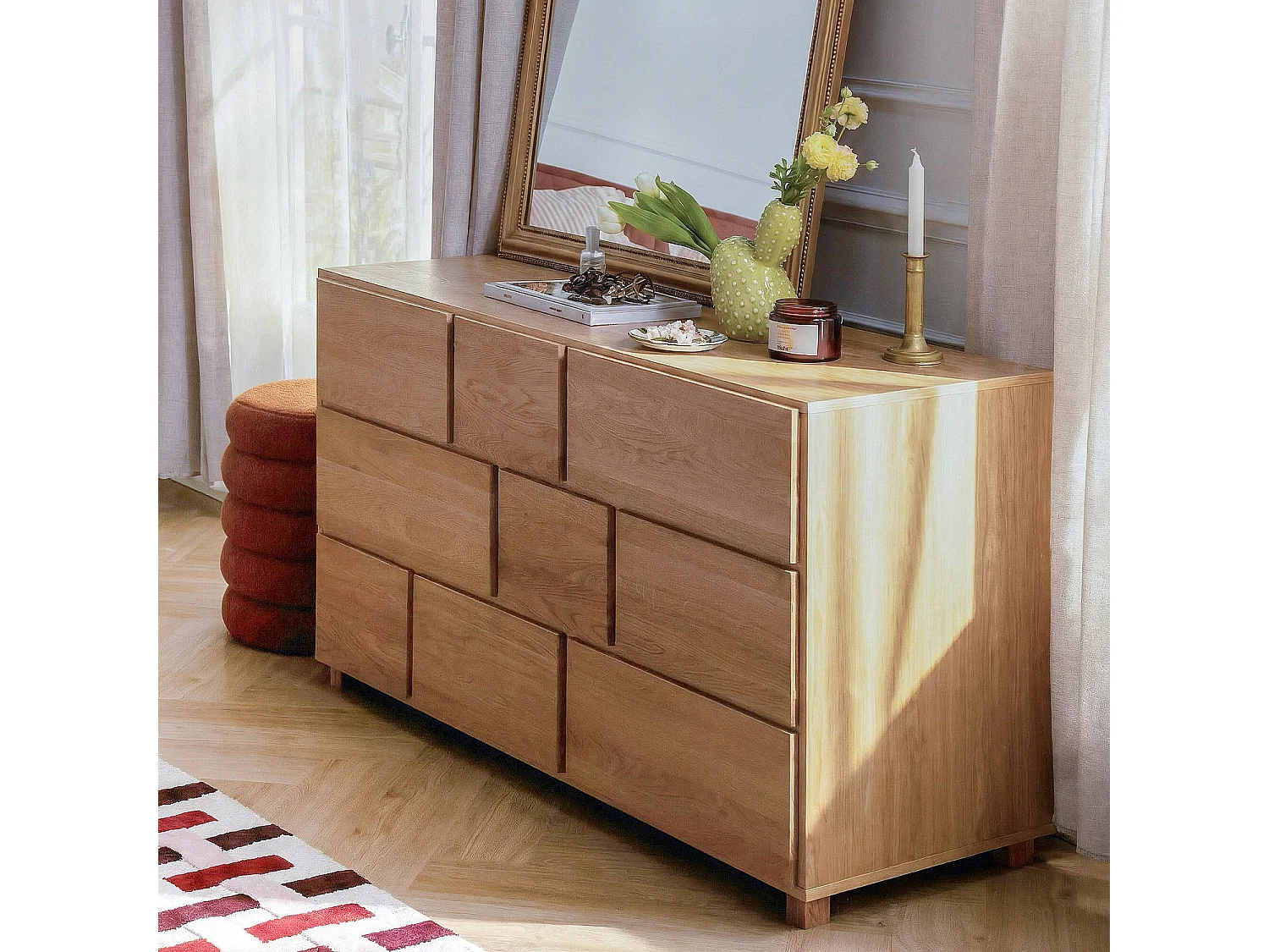 Habitat - Commode 9 tiroirs en chêne - Naturel - Design by Bethan Gray - Hanita